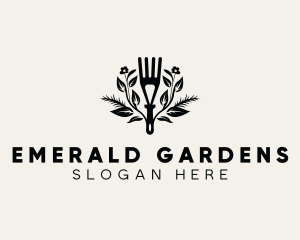 Garden Trowel Plant  logo design