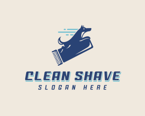 Shave - Razor Dog Pet Grooming logo design