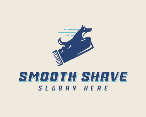 Shave - Razor Dog Pet Grooming logo design