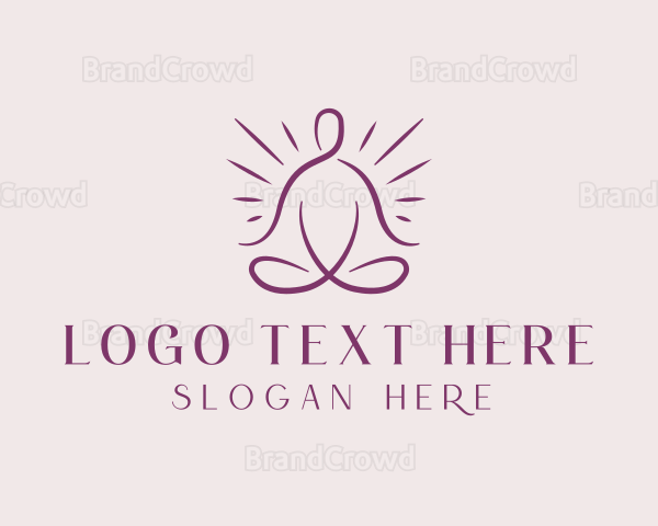 Yoga Health Fitness Logo