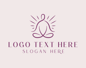 Peace - Yoga Health Fitness logo design