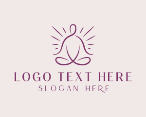 Yoga Health Fitness Logo