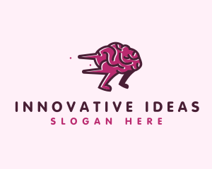 Brain Run Learning logo design