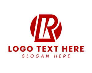 Driver - Red Racing Letter R logo design