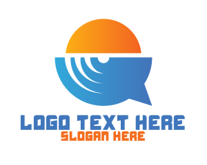 Music Player - Music Messaging App logo design
