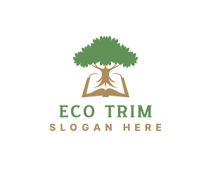 Eco Tree Book Academy logo design