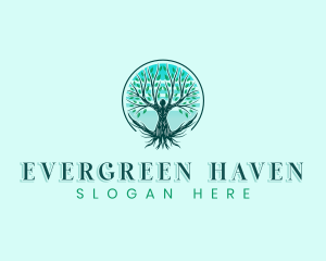 Human Tree Wellness logo design