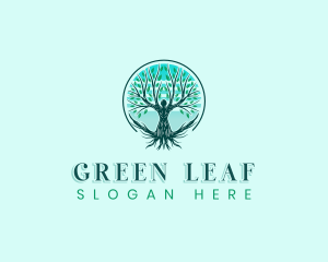 Evergreen - Human Tree Wellness logo design