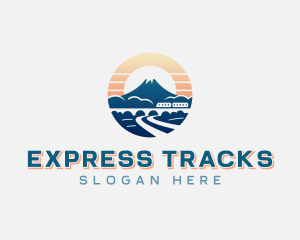 Mountain Train Travel logo design