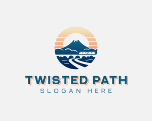 Mountain Train Travel logo design