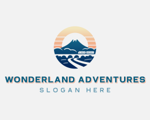 Mountain Train Travel logo design