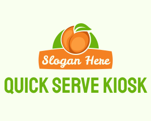 Orange Fruit Banner logo design