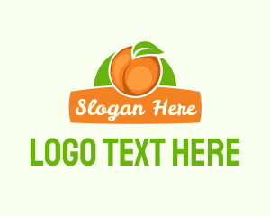 Green And Orange - Orange Fruit Banner logo design