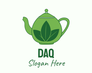 Green Tea Pot Logo