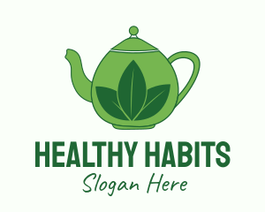 Green Tea Pot logo design