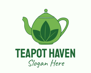 Green Tea Pot logo design