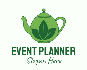 Gourmet Tea - Green Tea Pot logo design