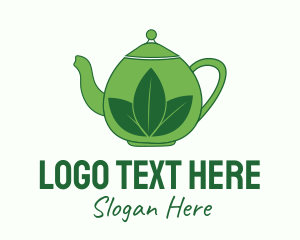 Tea - Green Tea Pot logo design