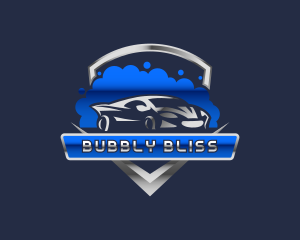 Car Detailing Bubbles logo design