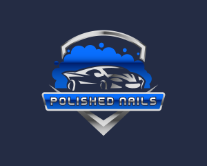 Car Detailing Bubbles logo design