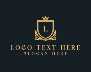 Regal - Royal Crown Shield logo design