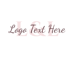 Serif - Makeup Beauty Boutique logo design