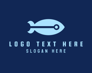 Digital - Cyber Fish Missile logo design