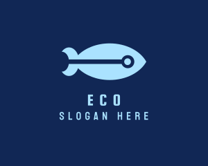 Ocean - Cyber Fish Missile logo design