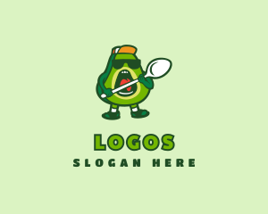 Cool Avocado Spoon  Logo