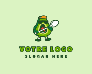 Cool Avocado Spoon  Logo