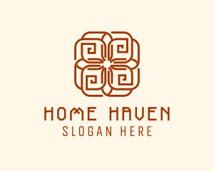 Tribal Mayan Flower Logo