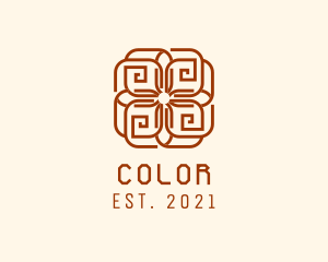Pattern - Tribal Mayan Flower logo design