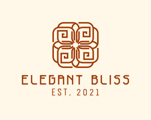 Cultural - Tribal Mayan Flower logo design