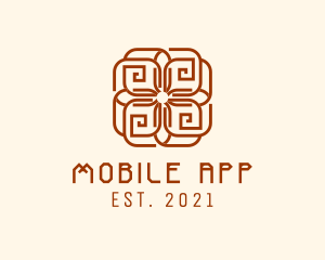 Body Modification - Tribal Mayan Flower logo design