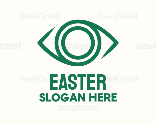 Green Eye Lens Logo