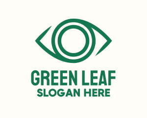 Camera - Green Eye Lens logo design