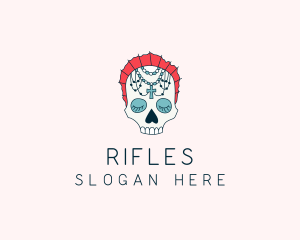 Cultural - Religious Sugar Skull logo design