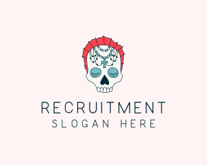 Mezcal - Religious Sugar Skull logo design