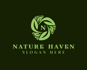 Nature Herbal Salon logo design