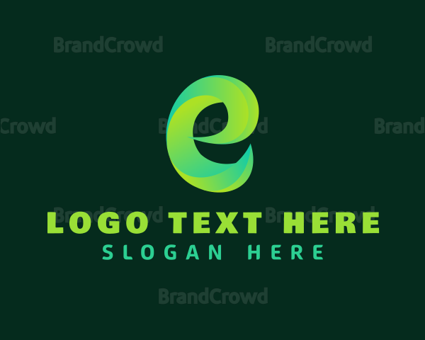 Gradient Generic Letter E Logo
