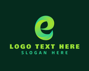 Sustainability - Gradient Generic Letter E logo design