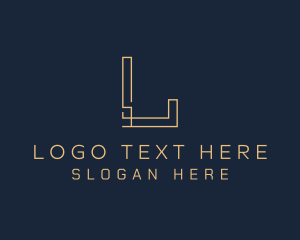 Golden - Professional Firm Letter L logo design