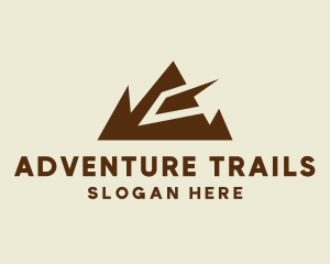 Geometric Mountain Range  logo design