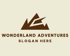 Geometric Mountain Range  logo design