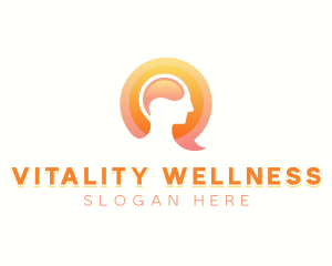 Mental Health Counseling Wellness logo design