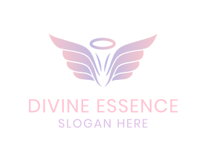 Divine - Pastel Angel Wings logo design