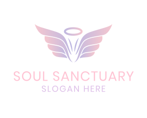 Spirituality - Pastel Angel Wings logo design