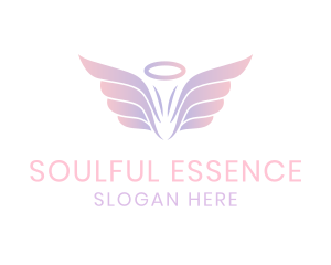 Spirituality - Pastel Angel Wings logo design