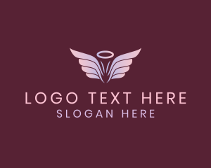 Spirituality - Pastel Angel Wings logo design