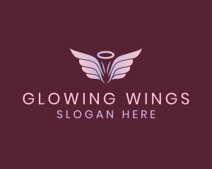 Pastel Angel Wings logo design